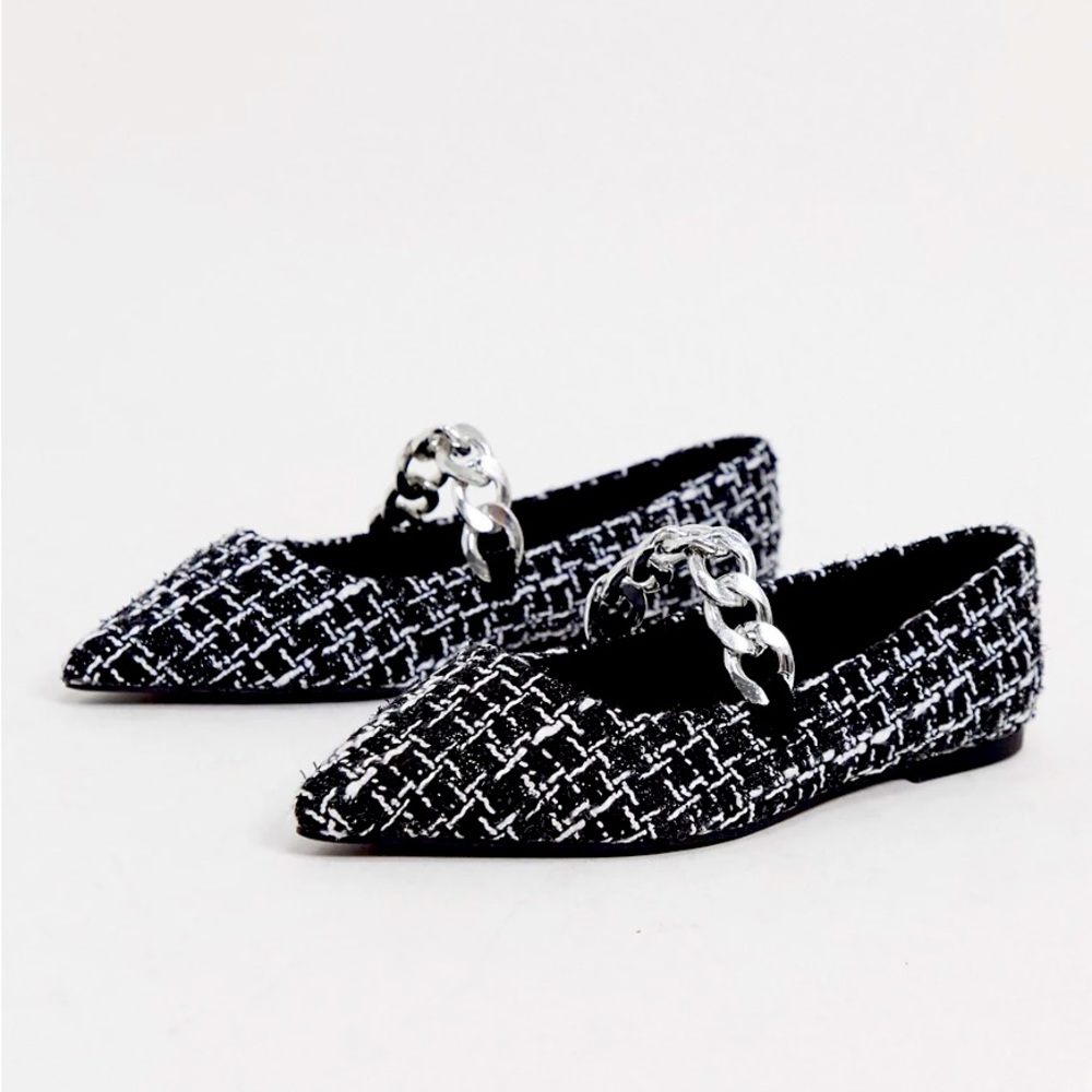ASOS tweed flats - Picture 1 of 4